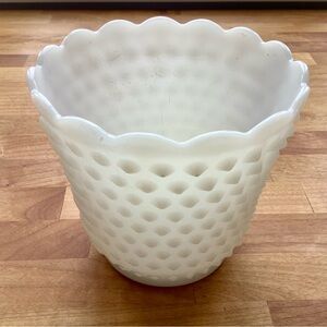 SOLD - Vintage Fire King Hob and Ladder Planter